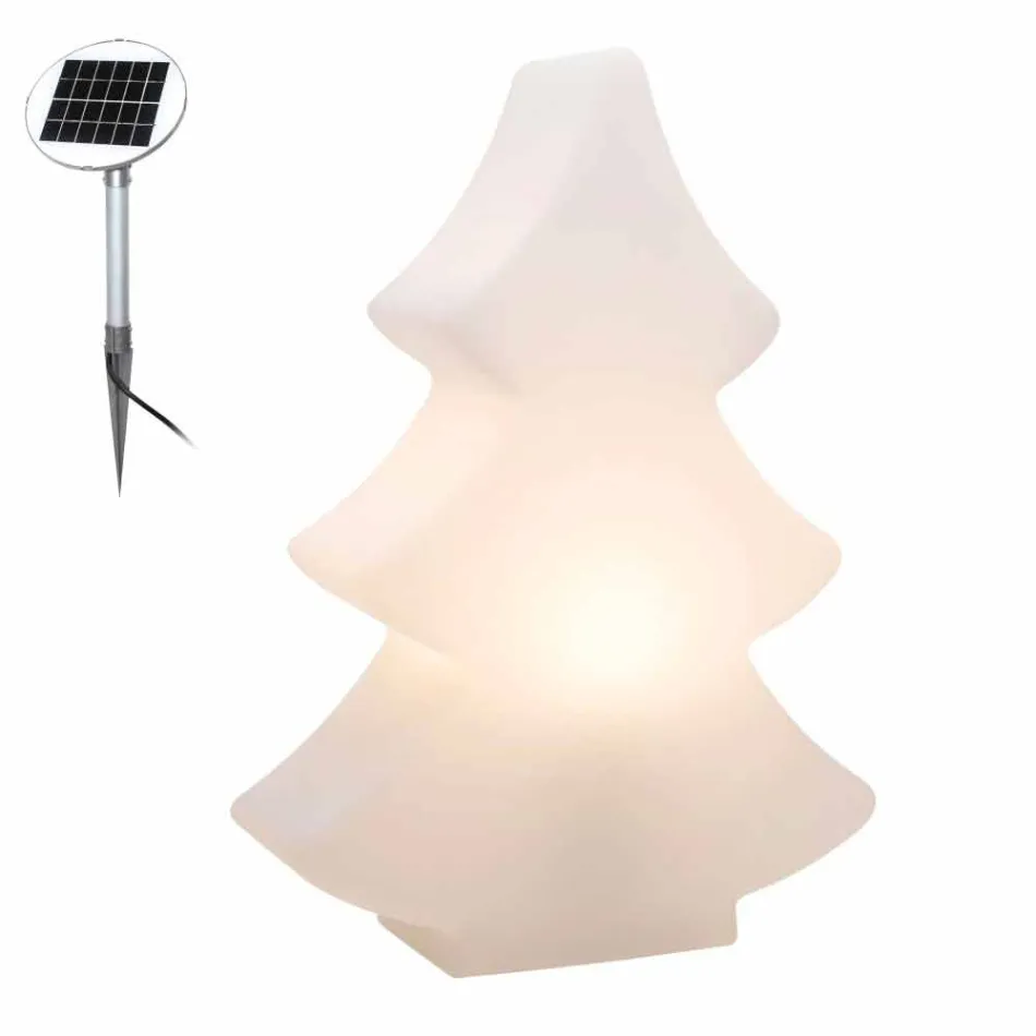 Stehlampe LED, Solar oder E27 in Kunststoff Weihnachtsdesign - Alberostar Viadurini
