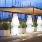 Alvarez Outdoor-Stehleuchte mit LED-Beleuchtung aus Polyethylen, hergestellt in Italien Viadurini