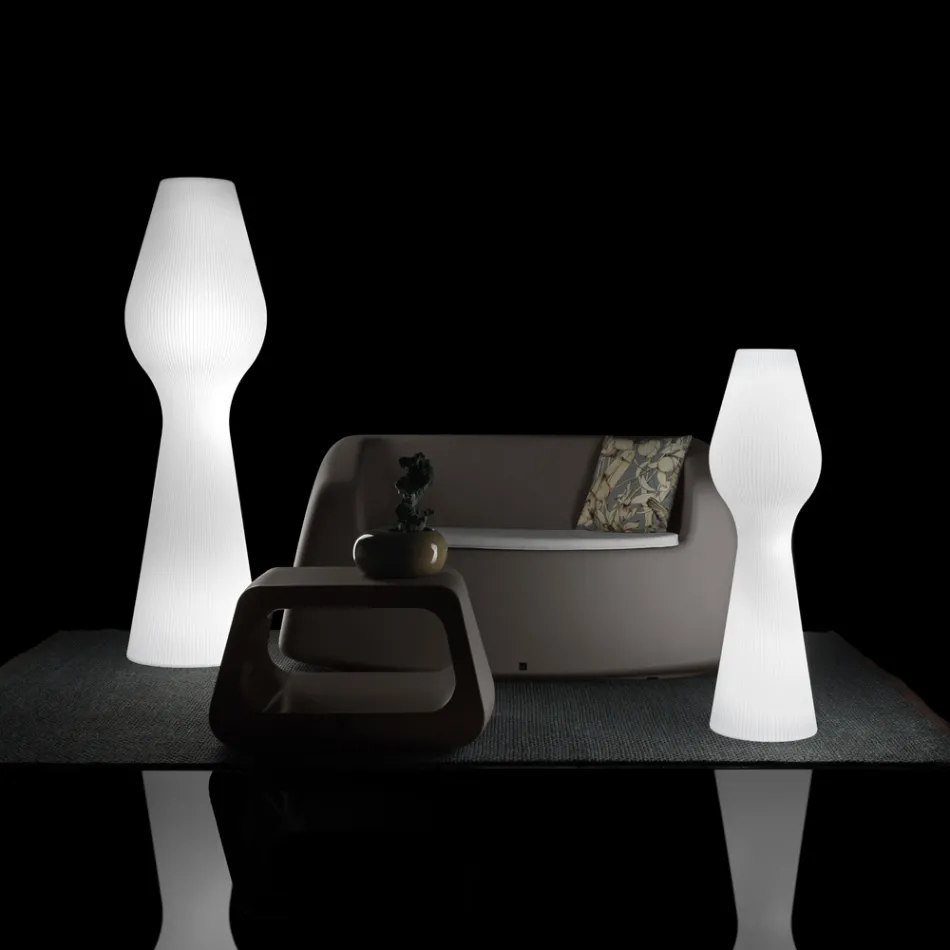Reyes Outdoor-Stehleuchte aus Polyethylen mit LED-Beleuchtung, hergestellt in Italien Viadurini