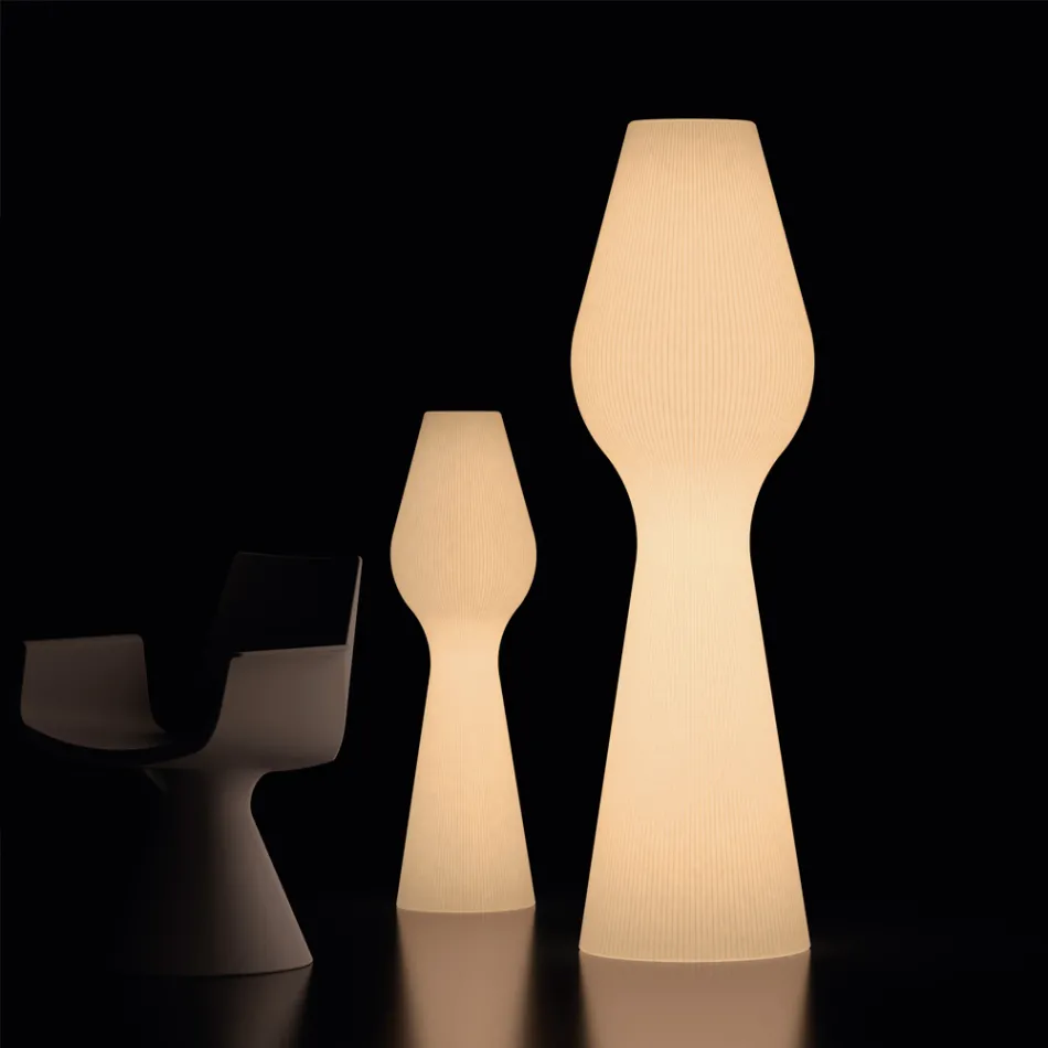 Reyes Outdoor-Stehleuchte aus Polyethylen mit LED-Beleuchtung, hergestellt in Italien Viadurini
