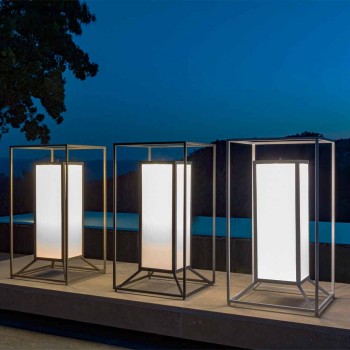 Stehleuchte im Freien aus farbigem Stahl, Luxus-LED - Cleo von Talenti