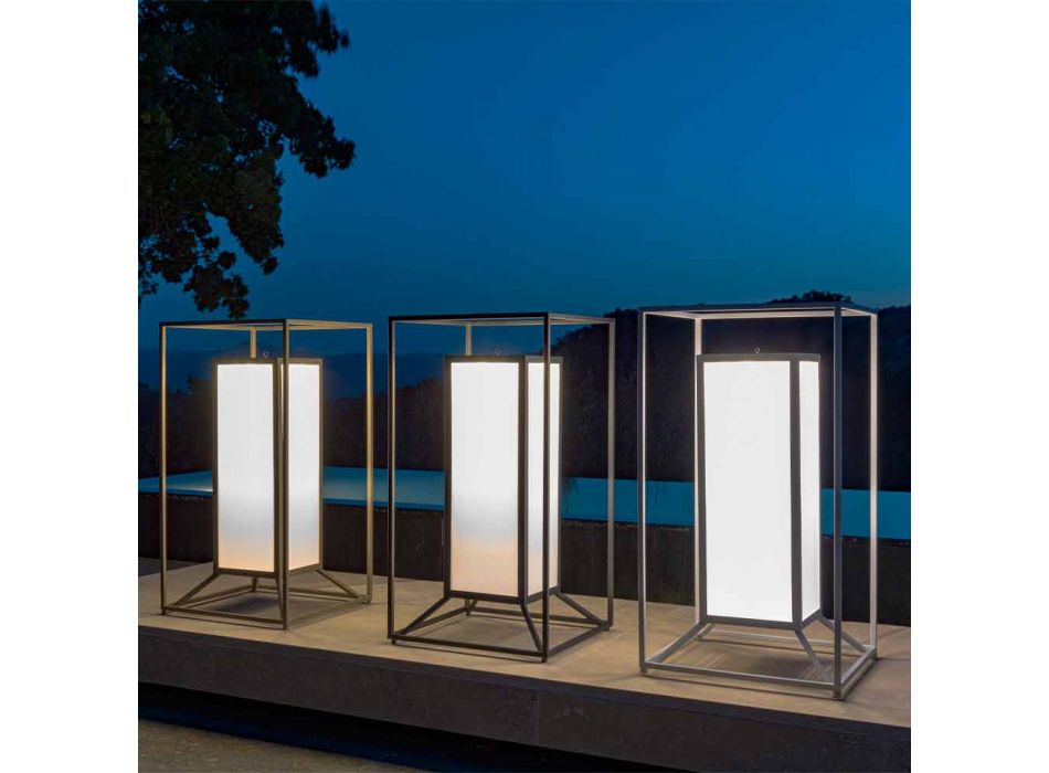 Stehleuchte im Freien aus farbigem Stahl, Luxus-LED - Cleo von Talenti