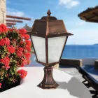 Vintage-Stehlampe für den Außenbereich aus Aluminium, hergestellt in Italien – Doroty Viadurini