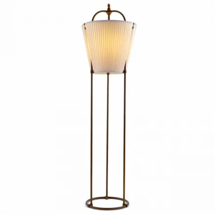 Tenarunga Stehlampe, Antikmessing, ein Licht Viadurini