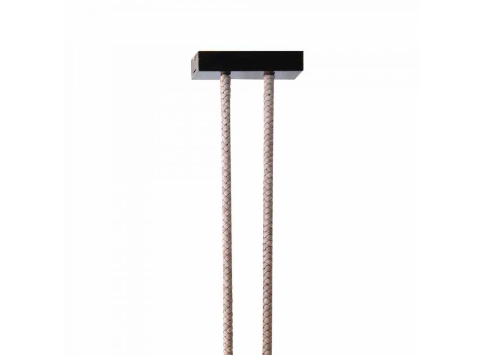 Grilli Snake made in Italy Designlampe aus Leder und Metall