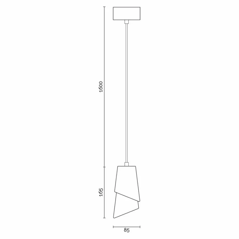 Design-Pendelleuchte aus Keramik, hergestellt in Italien, Asien Viadurini