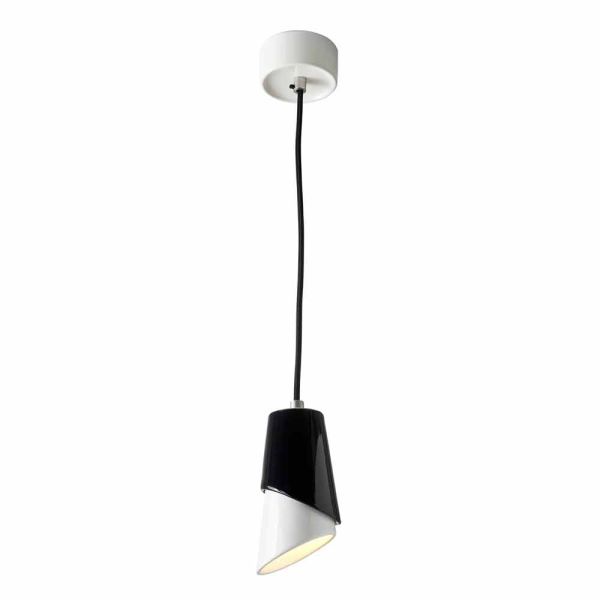 Design-pendelleuchte aus keramik, hergestellt in italien, asien