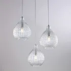 Designer-Lampe aus Glas und Metall, hergestellt in Italien für stilvolles Dekor – Atlas Viadurini