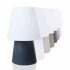 Moderne Designlampe für drinnen oder draußen aus farbigem Kunststoff - Fungostar Viadurini