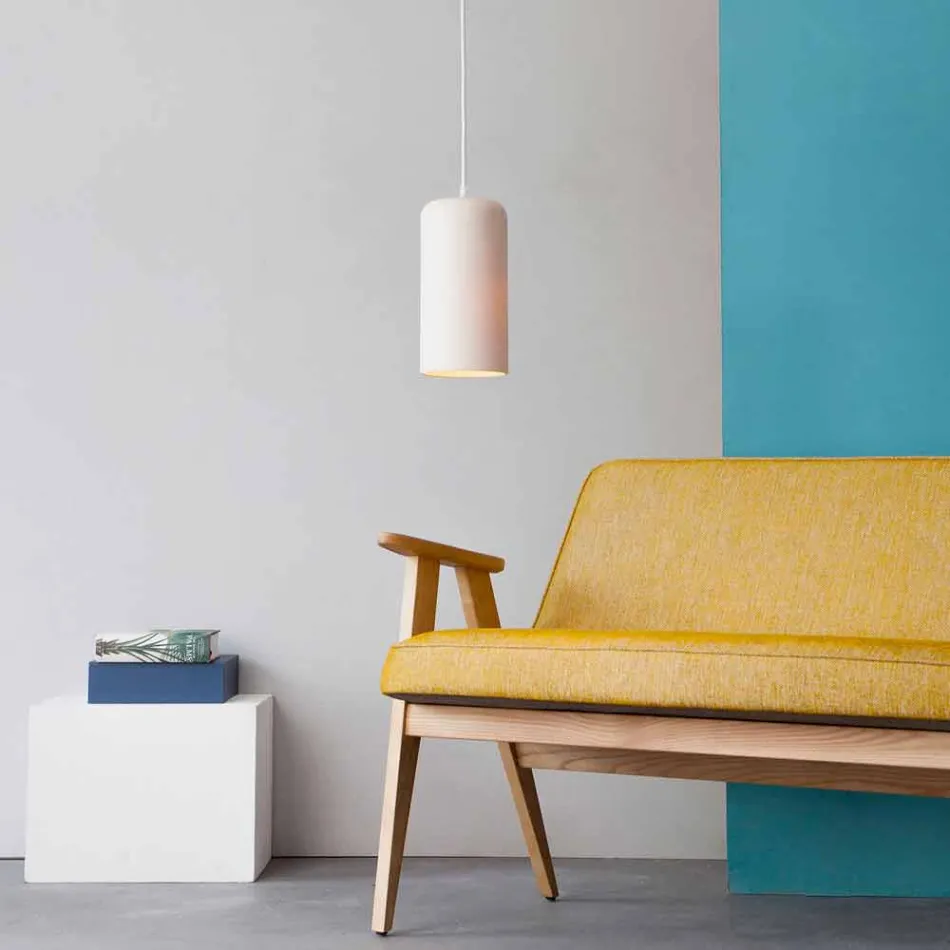 Pendelleuchte In-es.artdesign Kerze 1 aus gefärbtem Laprene Viadurini