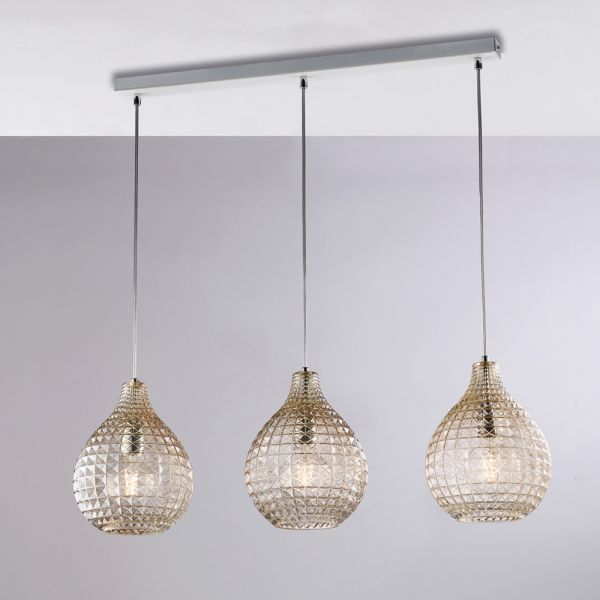 Elegante lampe aus glas und metall, hergestellt in italien für anspruchsvolle interieurs – atlas
