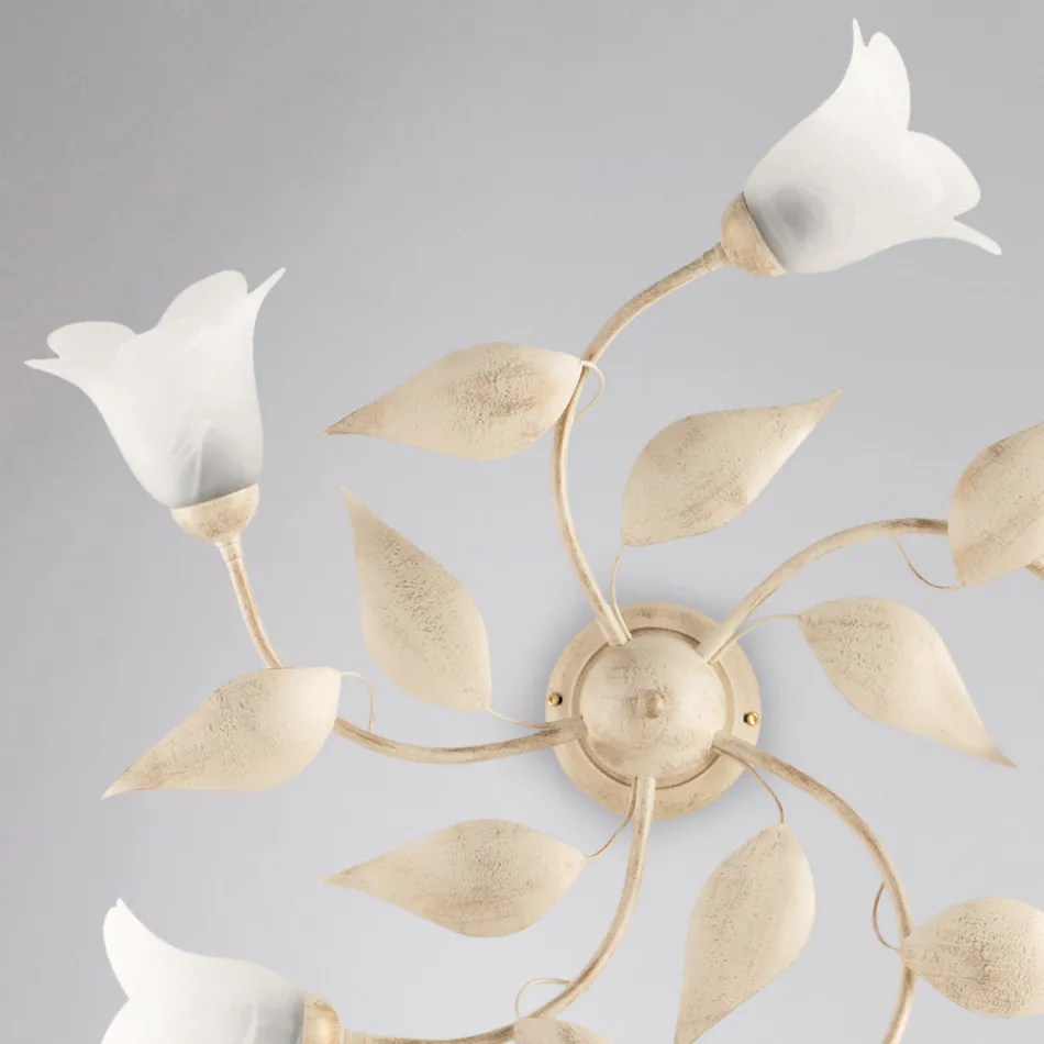 Elegante Lampe aus Glas und Metall, hergestellt in Italien, für anspruchsvolle Interieurs – Sirio Viadurini