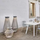 Gartenlampe aus Aluminium und Faser Made in Italy - Cricket von Varaschin Viadurini