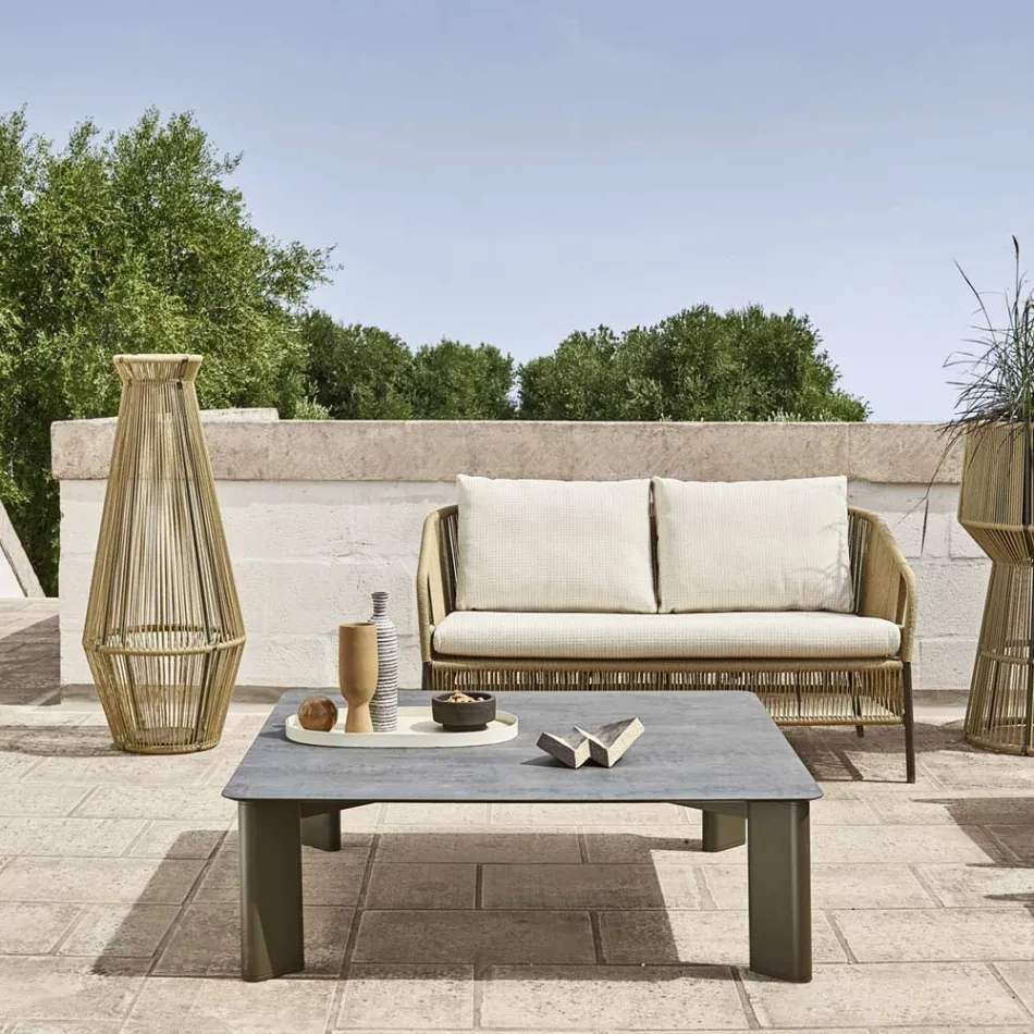 Gartenlampe aus Aluminium und Faser Made in Italy - Cricket von Varaschin Viadurini