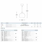 Die Keramik-Lampe von Aldo Bernardi Lustri Rose mit 1 Ausgang. Viadurini