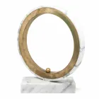 Lampe aus weißem Carrara-Marmor und Messing Made in Italy 2 Dimensions - Nazife Viadurini