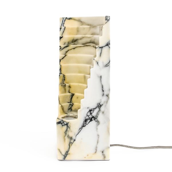 Lampe aus paonazzo-marmor und verschiedenen größen made in italy - daichi