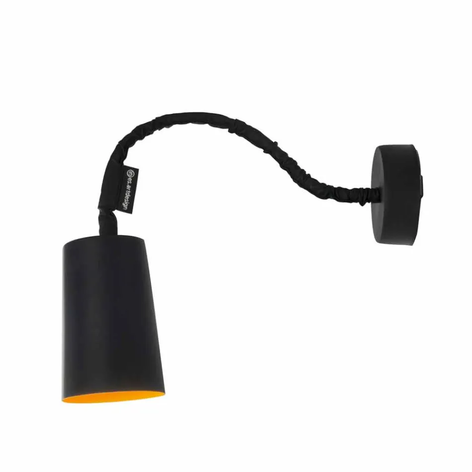 Wandmontierte Kunstharzlampe In-es.artdesign Malen Sie mit einer modernen Platte Viadurini