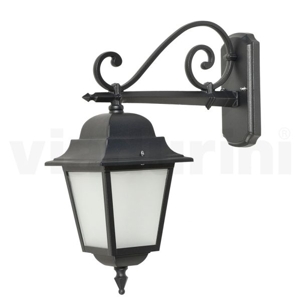 Glaslampe mit struktur aus aluminiumdruckguss made in italy - scintilla