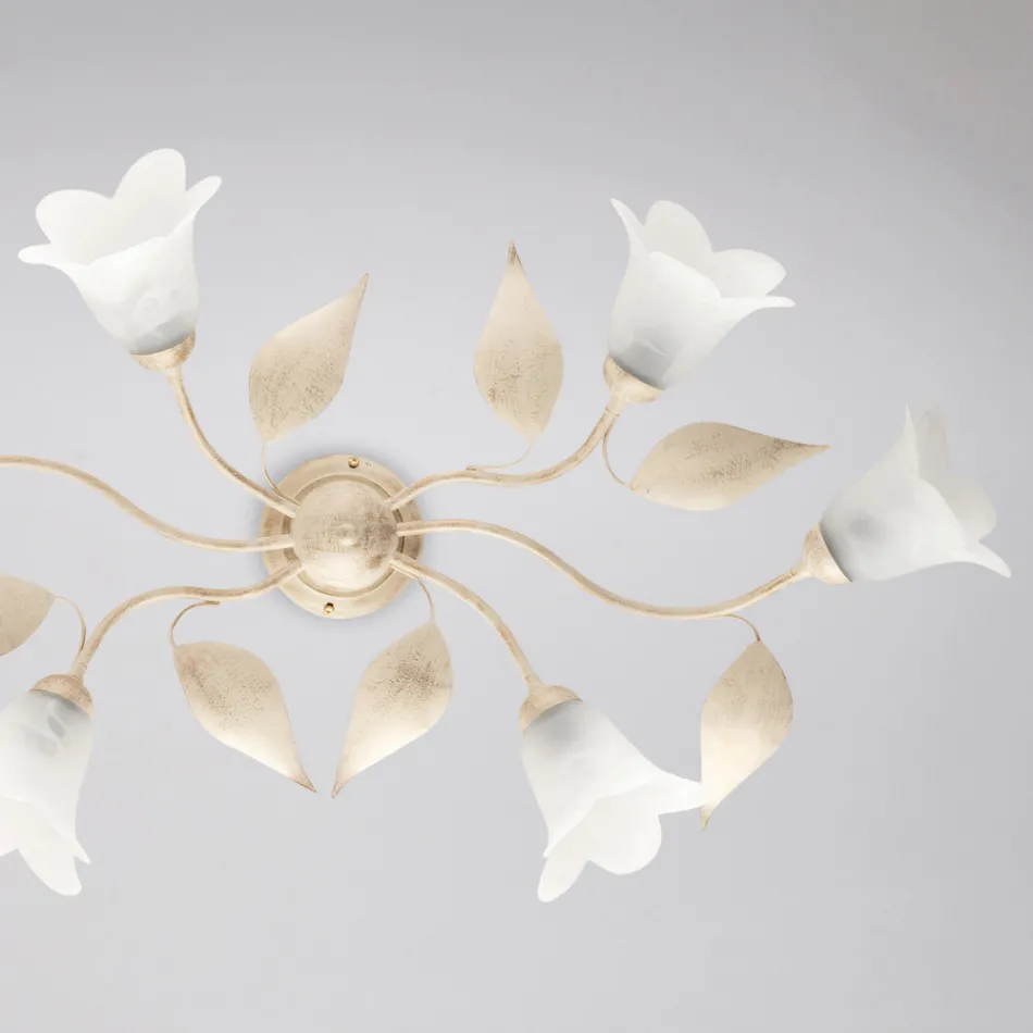 In Italien gefertigte Lampe aus Glas und Metall für stilvolle Einrichtungen – Sirio Viadurini