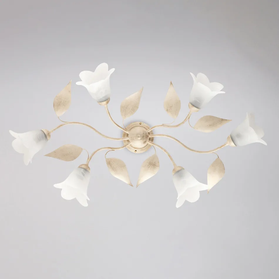 In Italien gefertigte Lampe aus Glas und Metall für stilvolle Einrichtungen – Sirio Viadurini