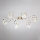 In Italien gefertigte Lampe aus Glas und Metall für elegante Interieurs – Cometa Viadurini