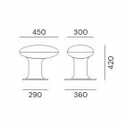 LED-Gartenlampe im grauen oder braunen Gusseisen-Design - Bitta von Il Fanale Viadurini