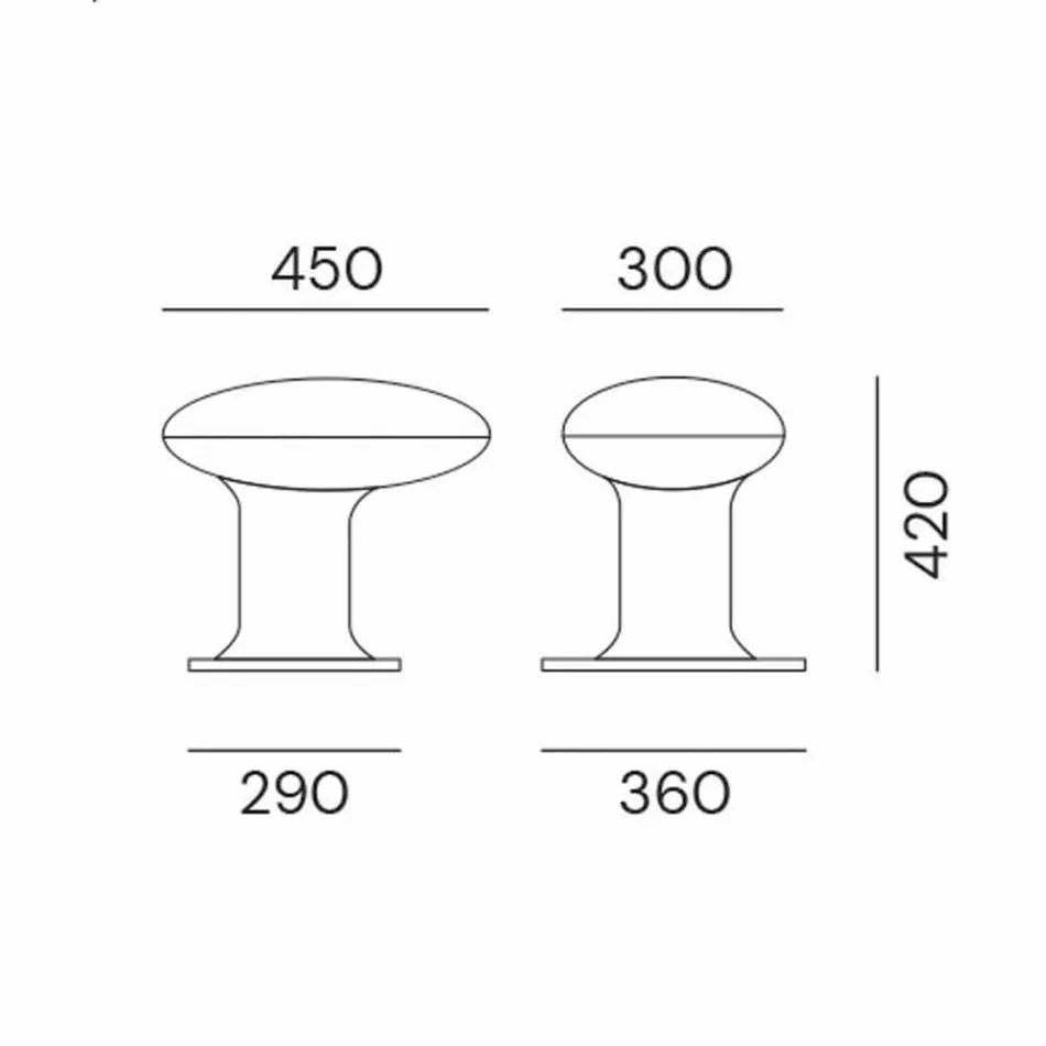 LED-Gartenlampe im grauen oder braunen Gusseisen-Design - Bitta von Il Fanale Viadurini