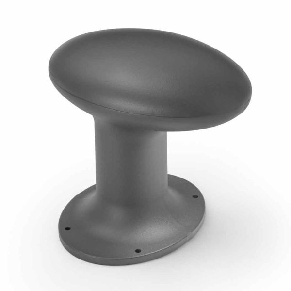 Design led gartenlampe aus grauem oder braunem gusseisen - bitta von il fanale