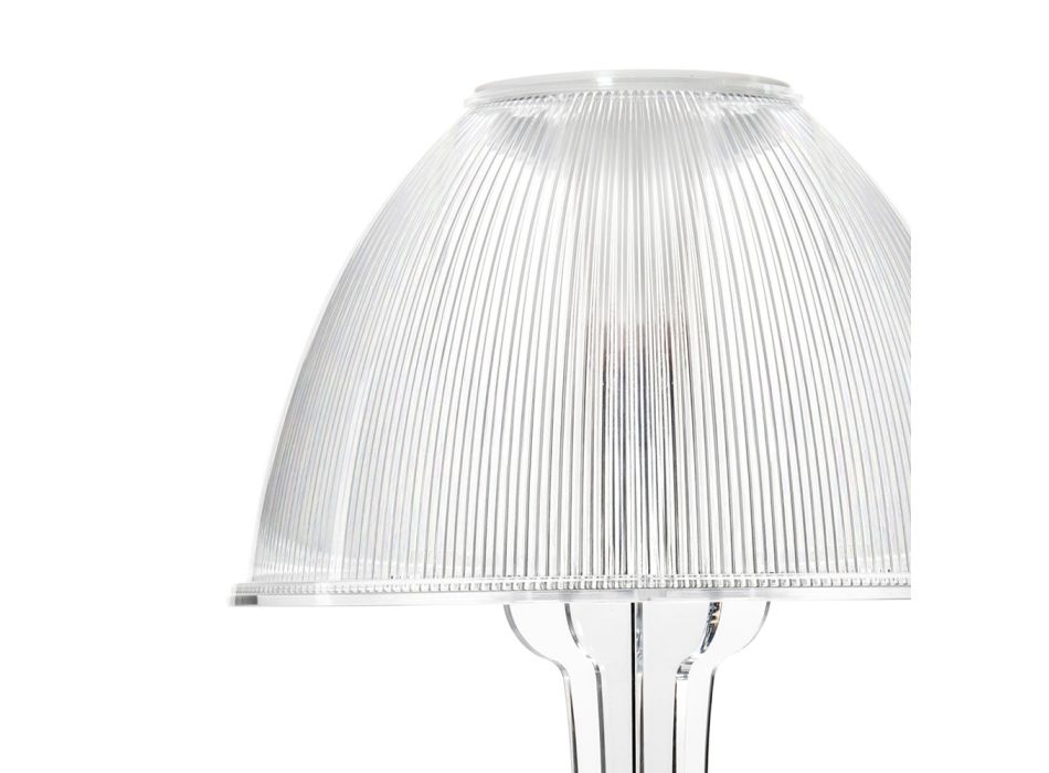 LED-Tischlampe aus transparentem Plexiglas Made in Italy - Odette Viadurini