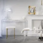 LED-Tischlampe aus transparentem Plexiglas Made in Italy - Odette Viadurini