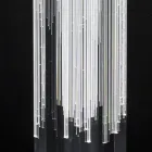 Led Kristall Stehlampe Satin Acryl Design Triptychon - Crystol Viadurini