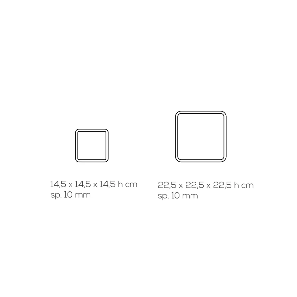LED-Lampe in transparentem Acryl-Kristall-Laser-Dekor - Robiola Viadurini