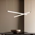 Moderne LED-Lampe aus geripptem Glas mit exklusivem Design, hergestellt in Italien - Lys