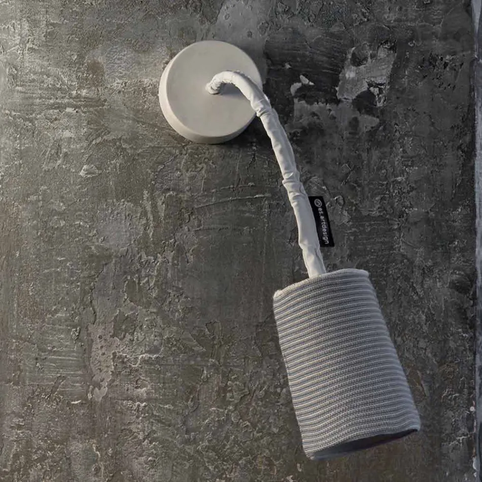Moderne Wandleuchte In-es.artdesign Paint A Stripe Nebulite und Wolle Viadurini