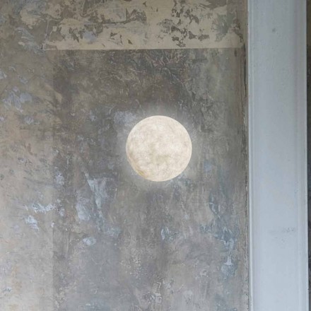 Moderne Wandleuchte In-es.artdesign A. Moon in Nebulite Viadurini