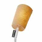 Moderne Tischlampe In-es.artdesign Paint T Stripe aus Wolle Viadurini