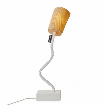Moderne Tischlampe In-es.artdesign Paint T Stripe aus Wolle Viadurini