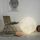 Moderne sphärische Tischleuchte In-es.artdesign Floor Moon-Nebel Viadurini