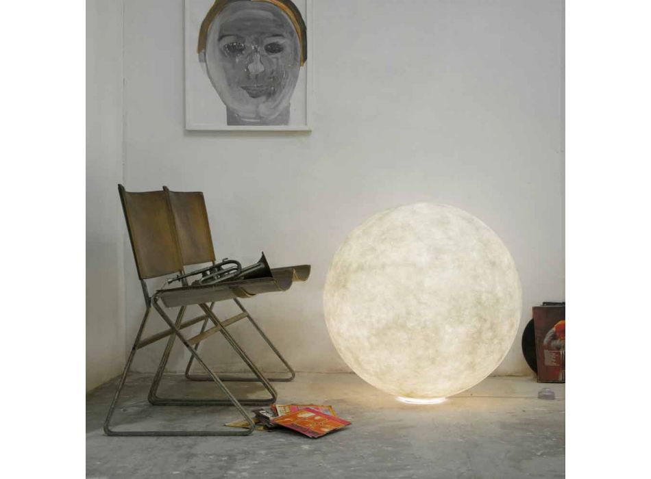 Moderne sphärische Tischleuchte In-es.artdesign Floor Moon-Nebel Viadurini