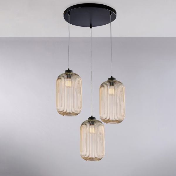 Moderne lampe aus glas und metall, hergestellt in italien, ideal für jeden raum – aquila