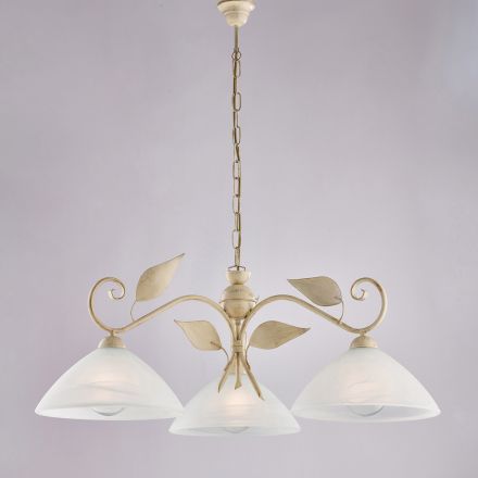 Moderne Lampe aus Glas und Metall, hergestellt in Italien, ideal für jeden Raum – Carina Viadurini