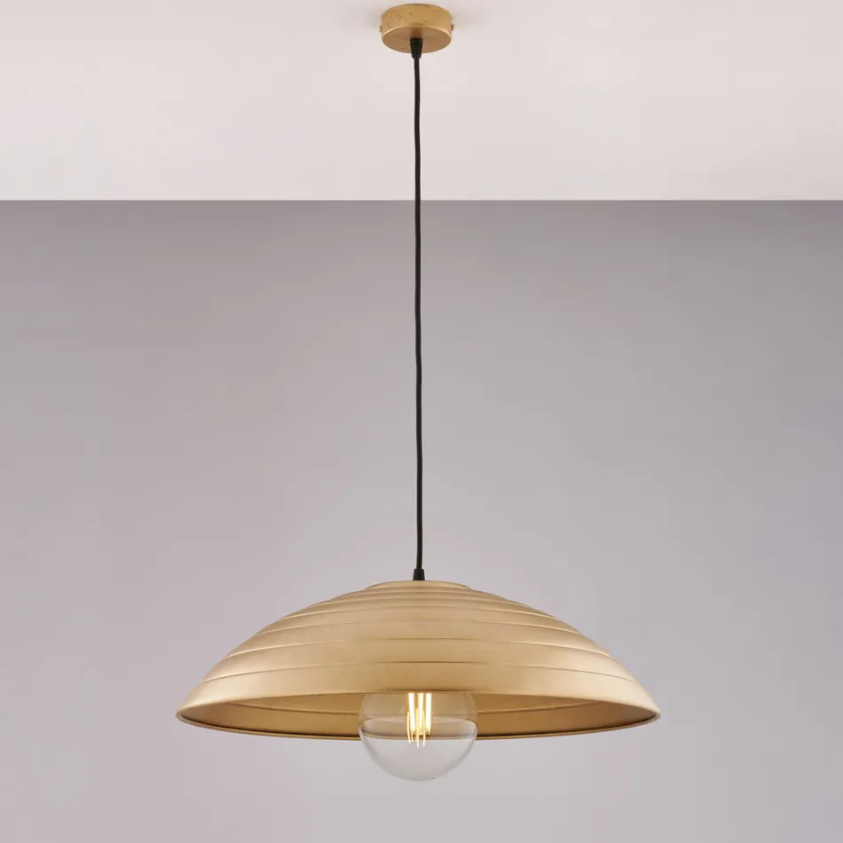 Moderne Lampe aus Glas und Metall, hergestellt in Italien, ideal für jeden Raum – Cygnus Viadurini