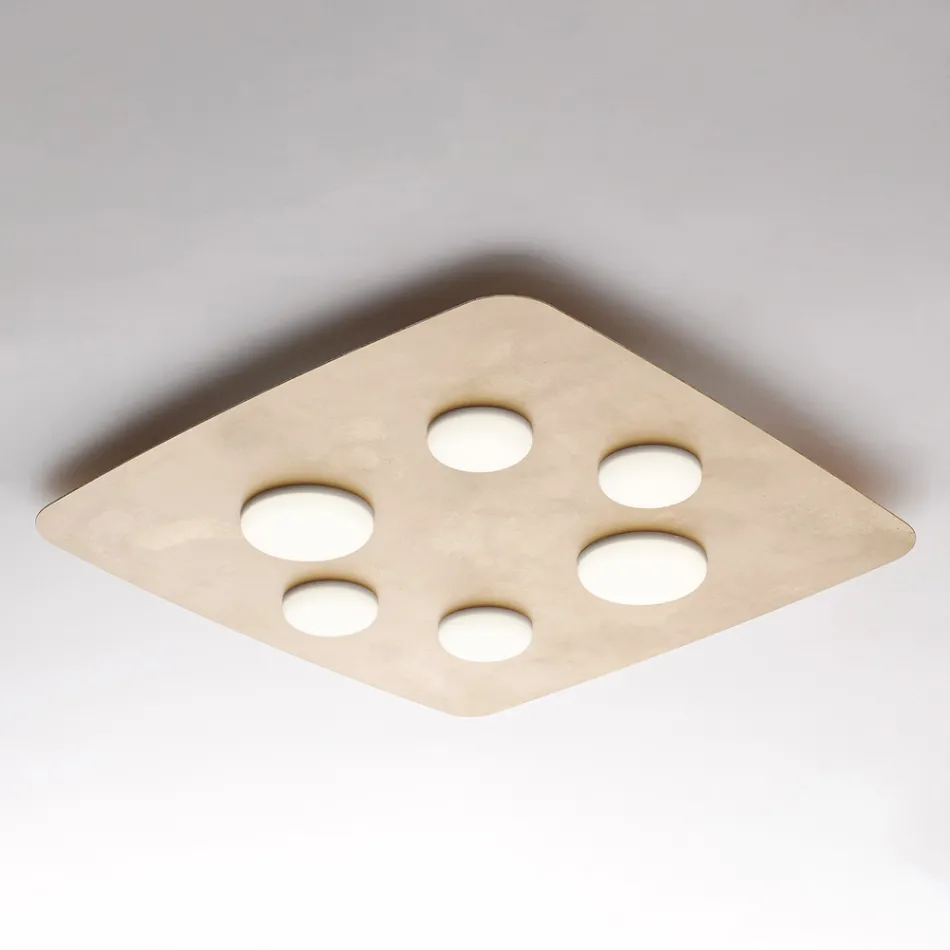 Eine moderne Lampe aus Glas und Metall für stilvolle Inneneinrichtung – Kepler Viadurini