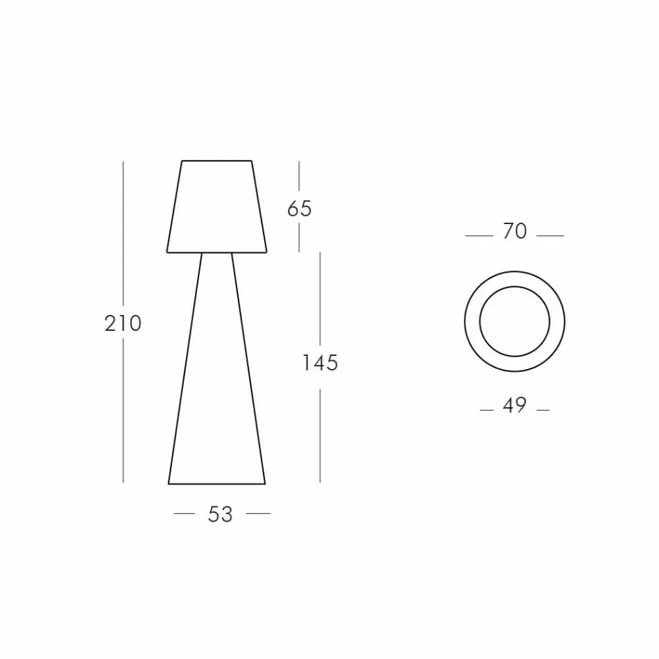 Moderne Außenleuchte Slide Pivot Bright White made in Italy Viadurini