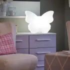 Lampe für Außen- oder Innenräume, White Butterfly Modern Design - Farfallastar Viadurini