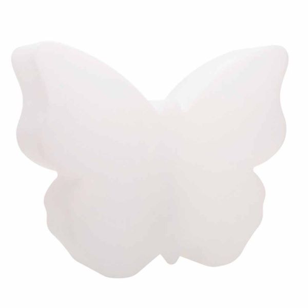 Tisch- oder stehlampe für drinnen oder draußen, weißer schmetterling - farfallastar