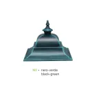 Vintage-Außenlampe aus Aluminium und Glas, hergestellt in Italien – Bonaria Viadurini