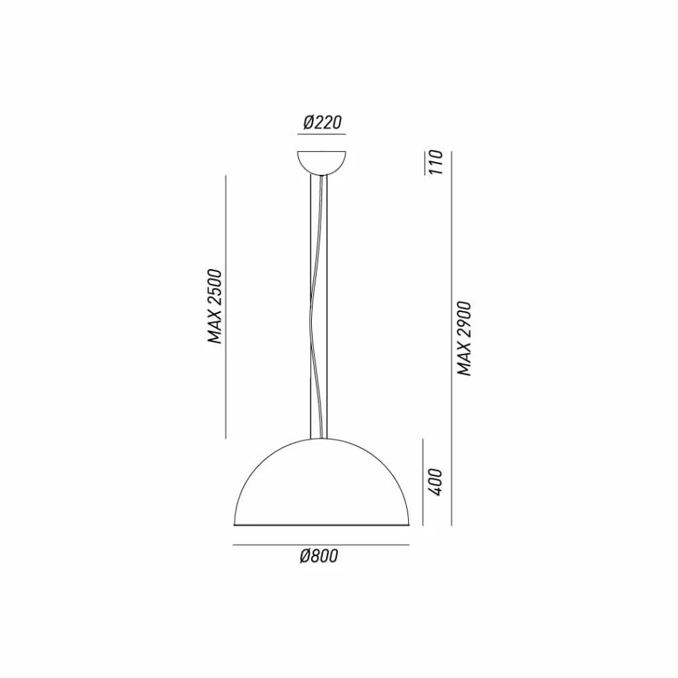 Rustikale Pendelleuchte Ø 80 cm Galileo Il Fanale Viadurini