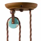 Lampe Metallverriegelung Land und Evelyn Töpferhandwerk Viadurini